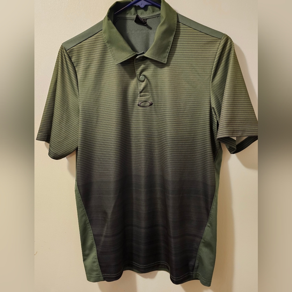 Oakley‎ Regular Fit Green Men's Short Sleeve Polo Shirt Size XS